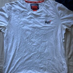 Superdry Mens Orange Label Vintage Emb T-Shirt